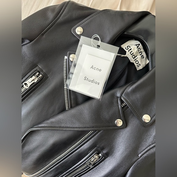ACNE STUDIOS Leather Moto Jacket - Picture 3 of 7